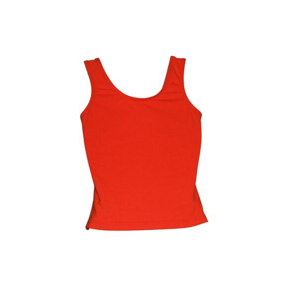 BODY WRAPPERS Orange Cropped Dance Tank Top Shirt size M Sports Activewear - Picture 4 of 6